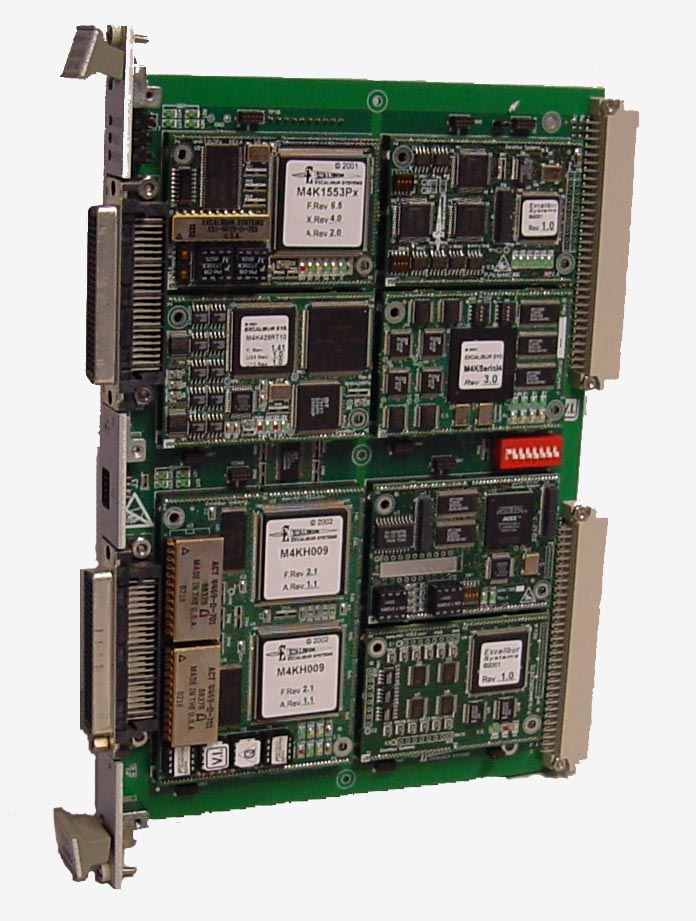 The EXC-4000VME card with 8 M4K modules