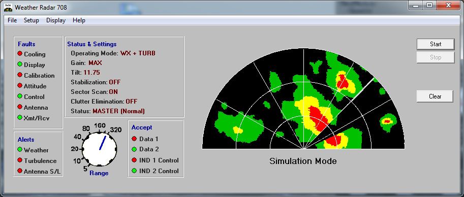 Weather radar 708 - GUI